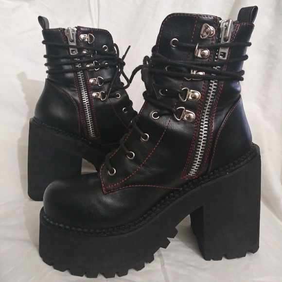Demonia 6 Assault Platform Boots 